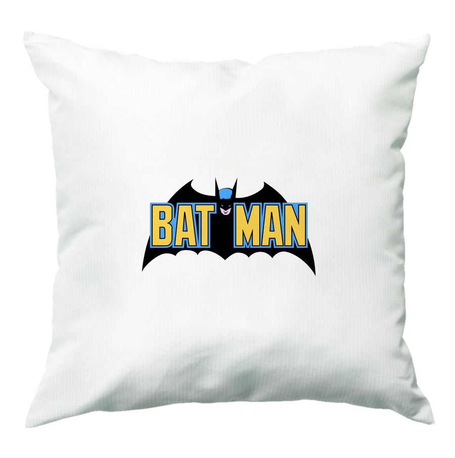 Yellow Batman Logo Cushion