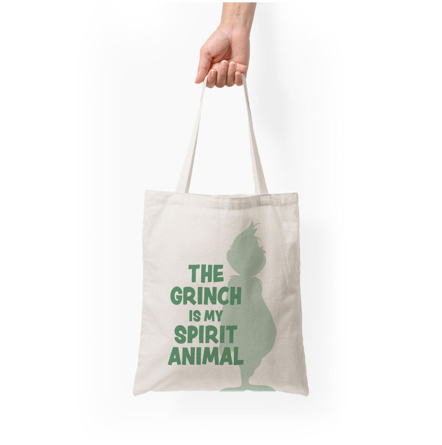 The Grinch Is My Spirit Animal Tote Bag