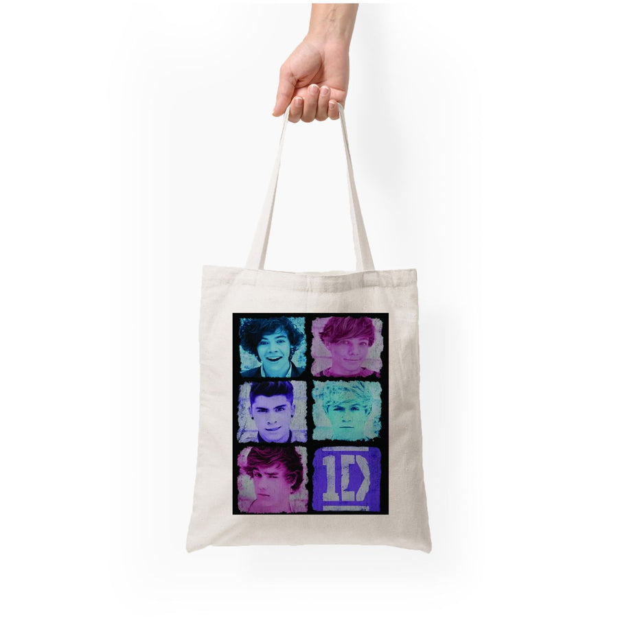 1D Memebers - One Direction Tote Bag