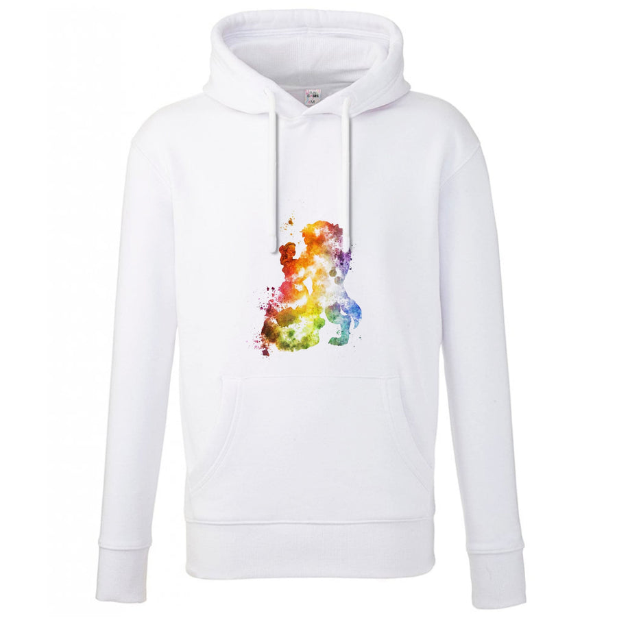 Watercolour Beauty and the Beast Disney Hoodie