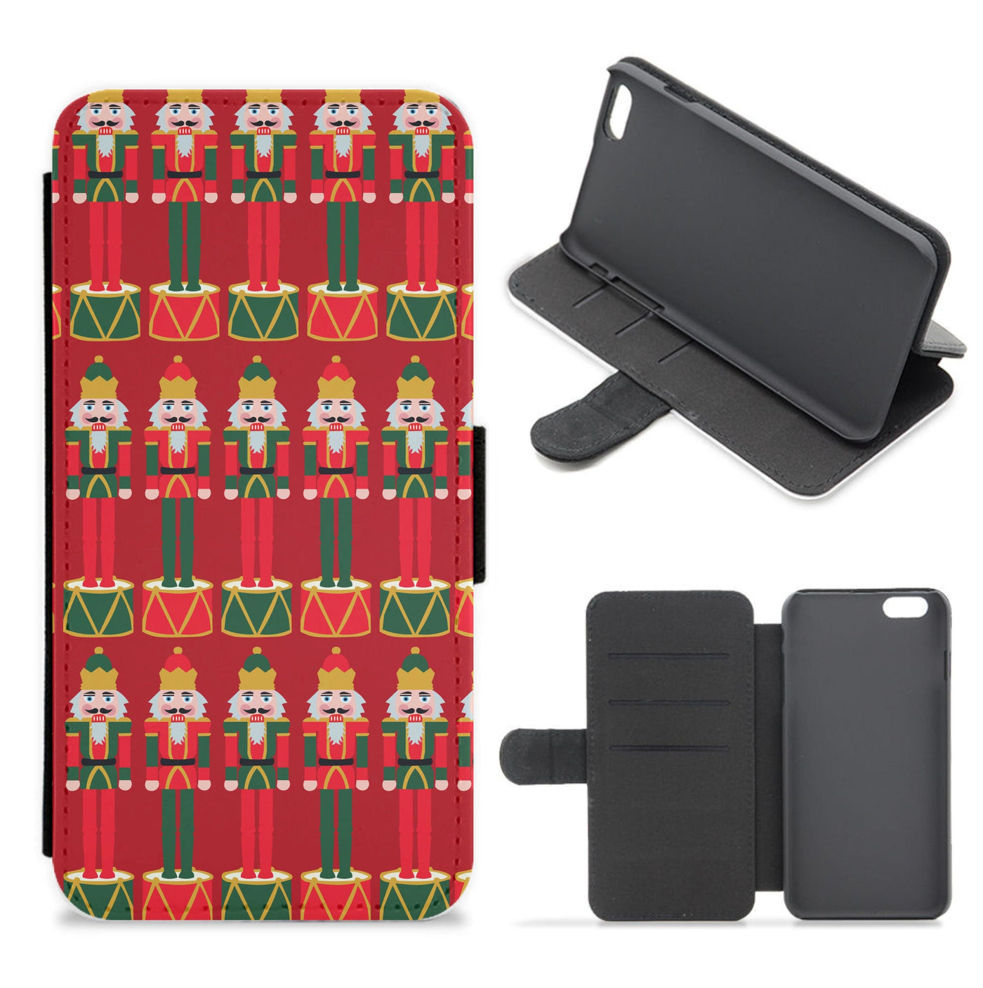 Nutcracker - Christmas Patterns Flip / Wallet Phone Case