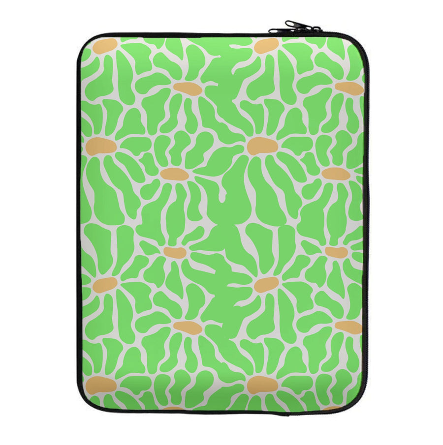 Green Flowers - Summer Laptop Sleeve
