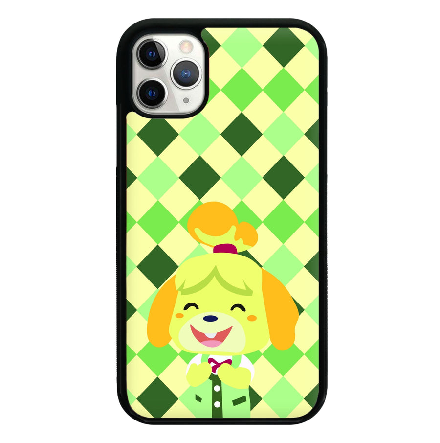 Isabelle checkers - Animal Crossing Phone Case