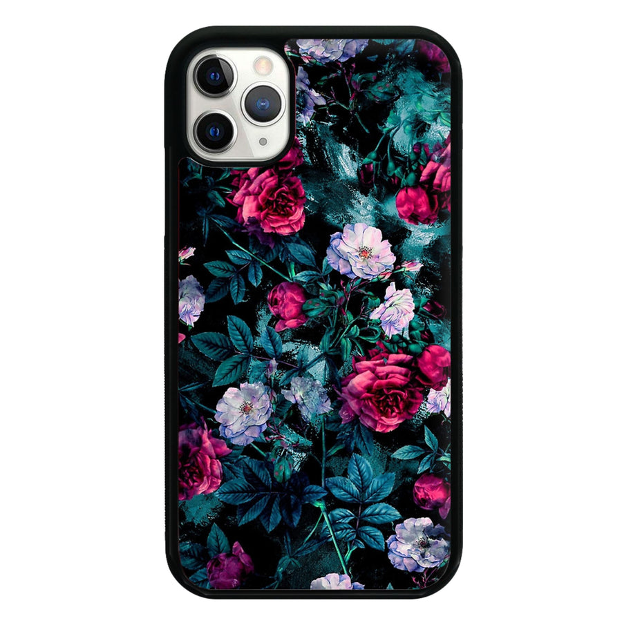 Japanese Red Floral AirPod Case Hard Cover for Original or 