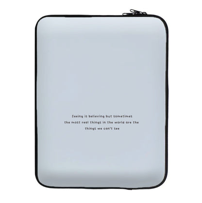 Seeing Is Believing - Polar Christmas Laptop Sleeve