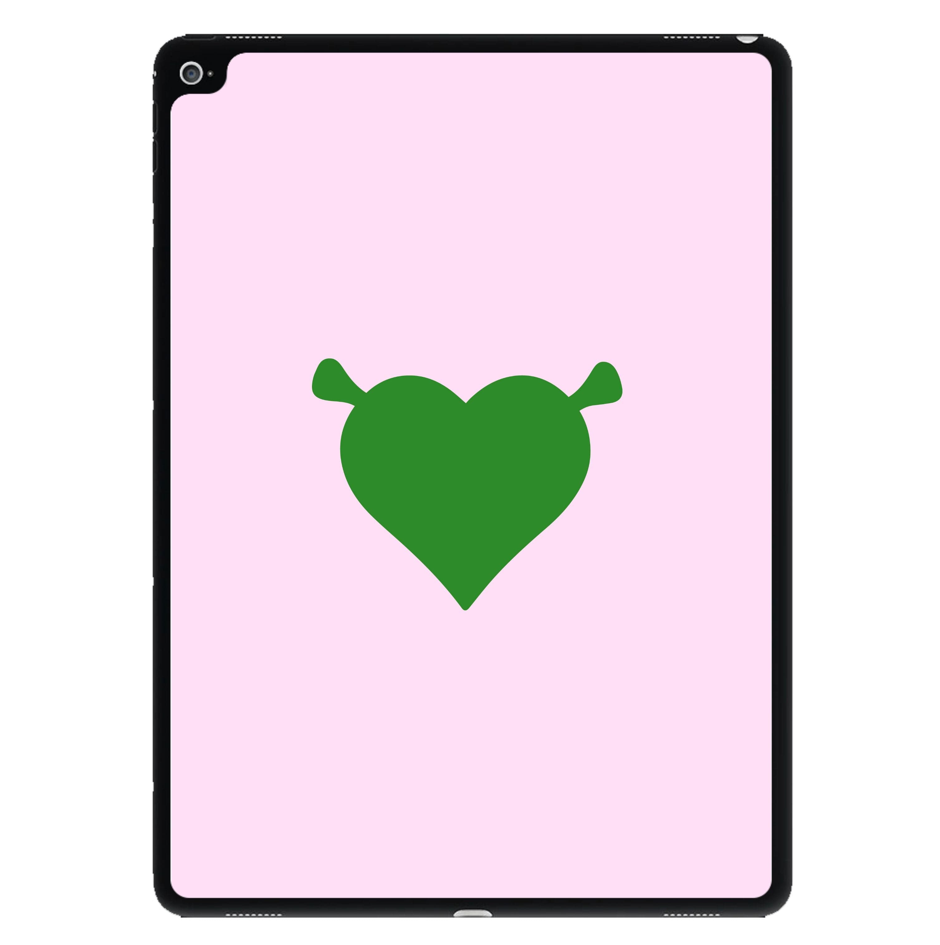 Green Ogre Heart iPad Case