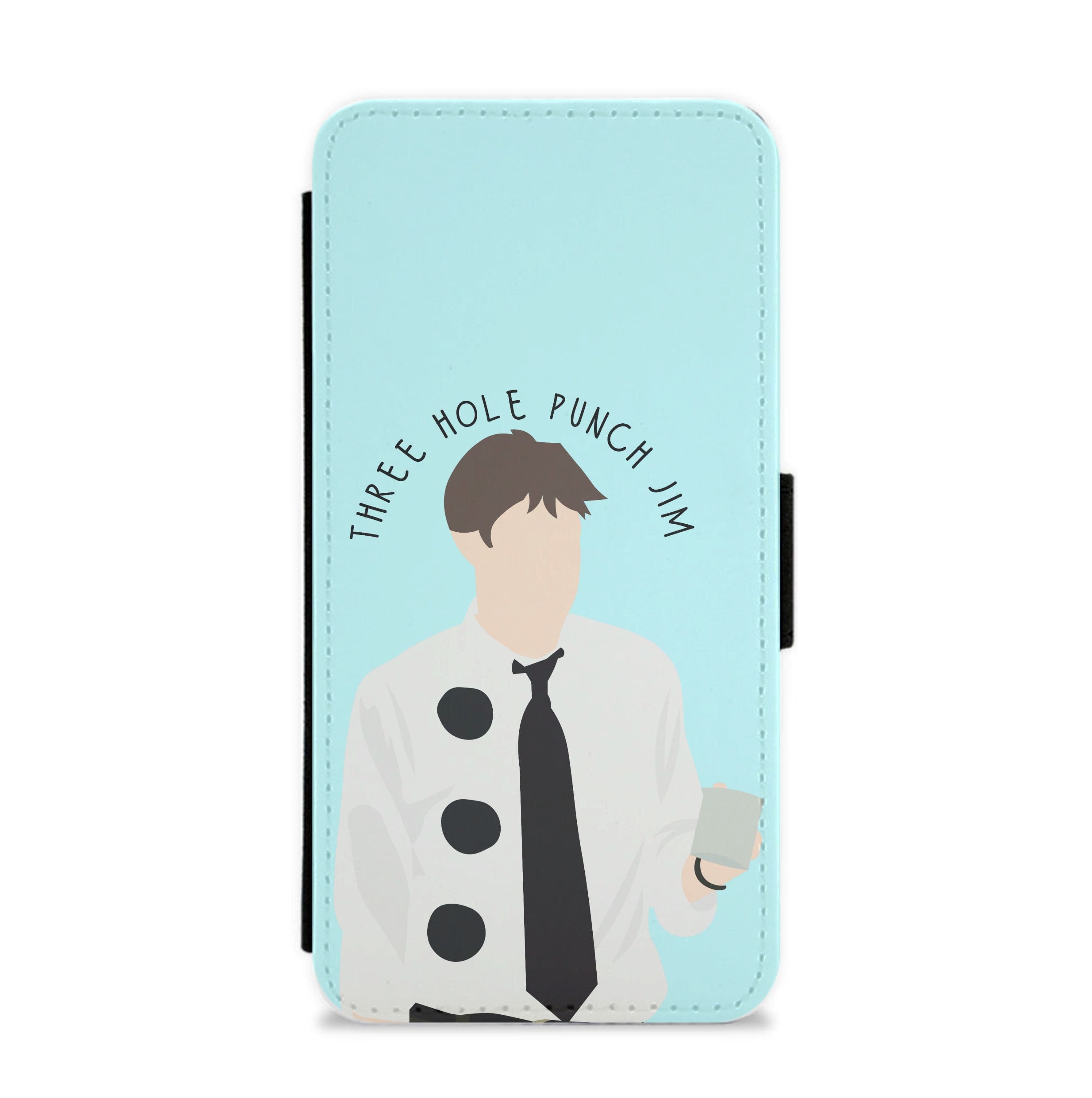 Three Hole Punch Jim - Halloween Specials Flip / Wallet Phone Case