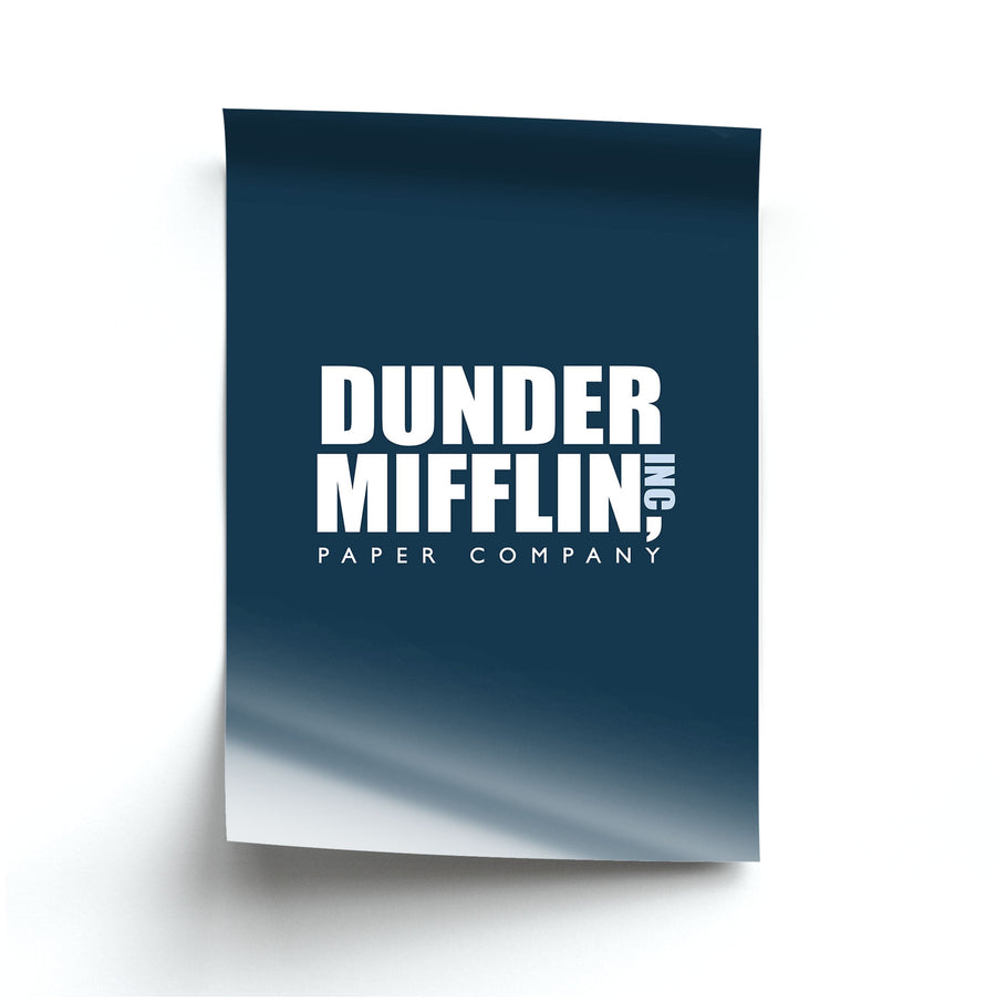 Dunder Mifflin Logo - The Office Poster