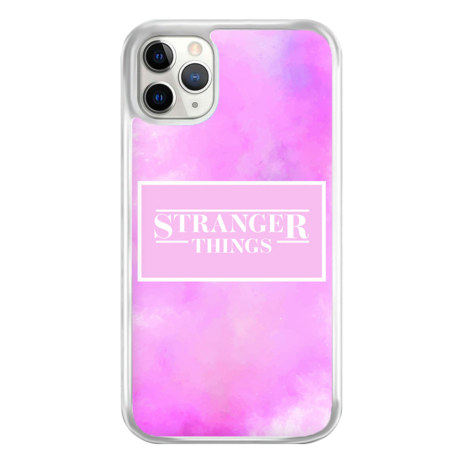 Pink Galaxy Stranger Things Phone Case