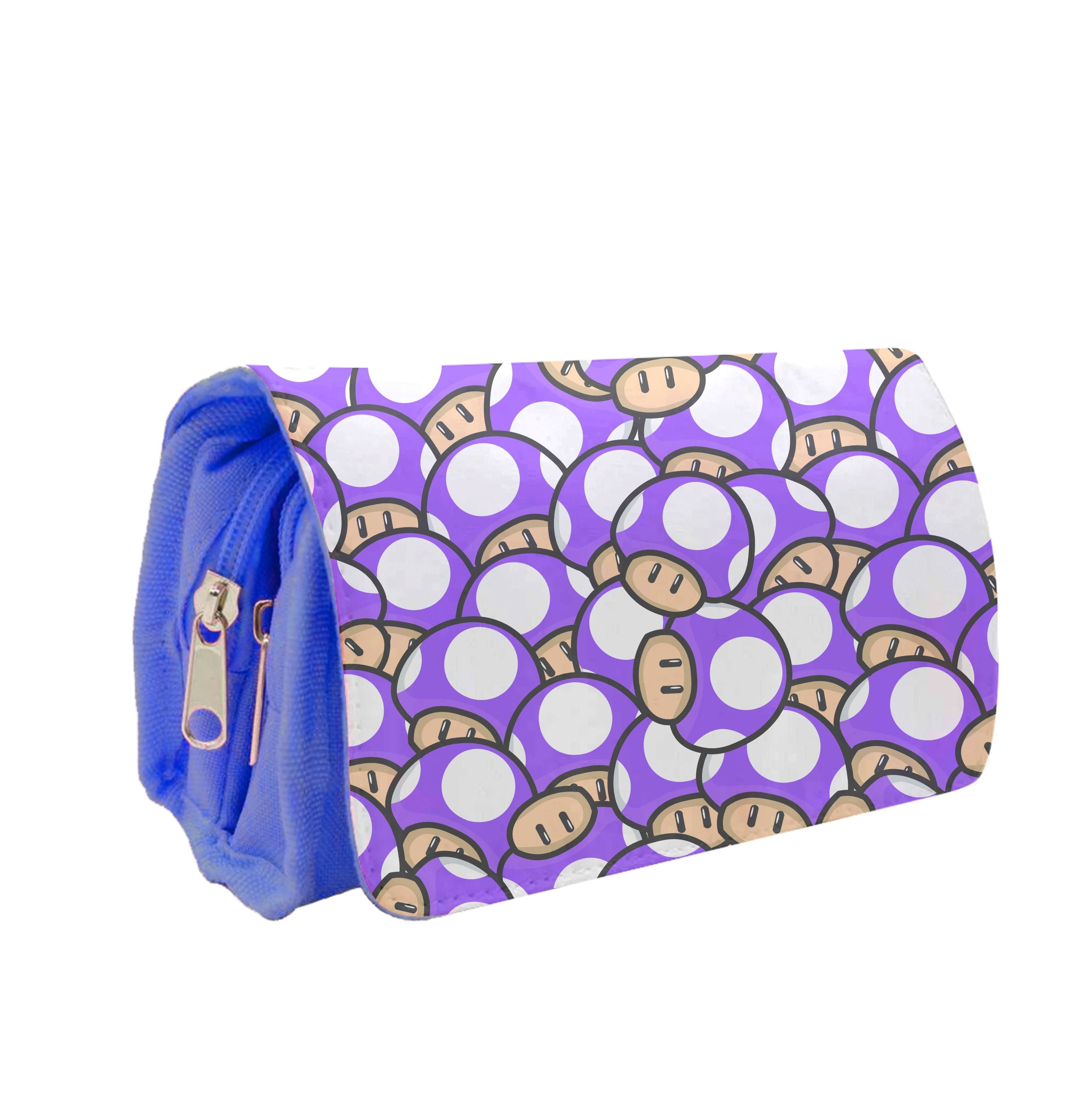 Mushroom Pattern - Purple Pencil Case