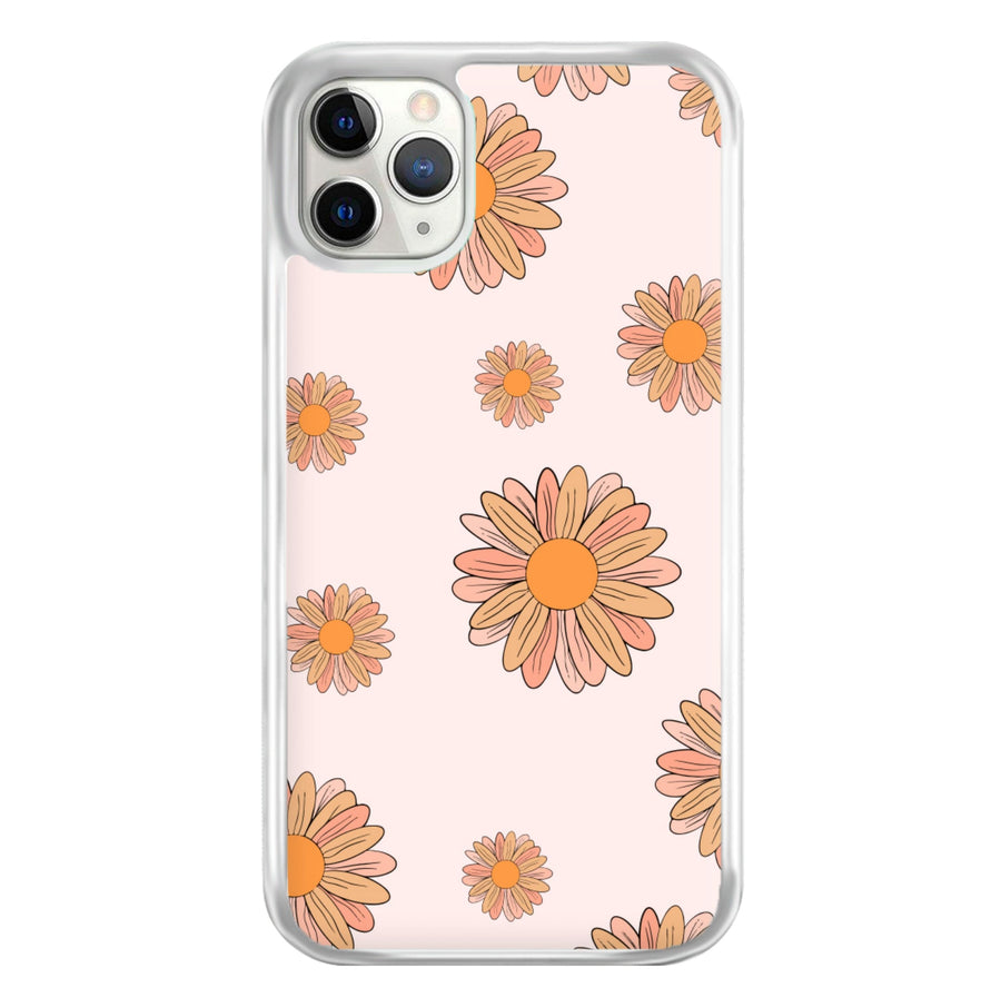 Peach Daisy Phone Case