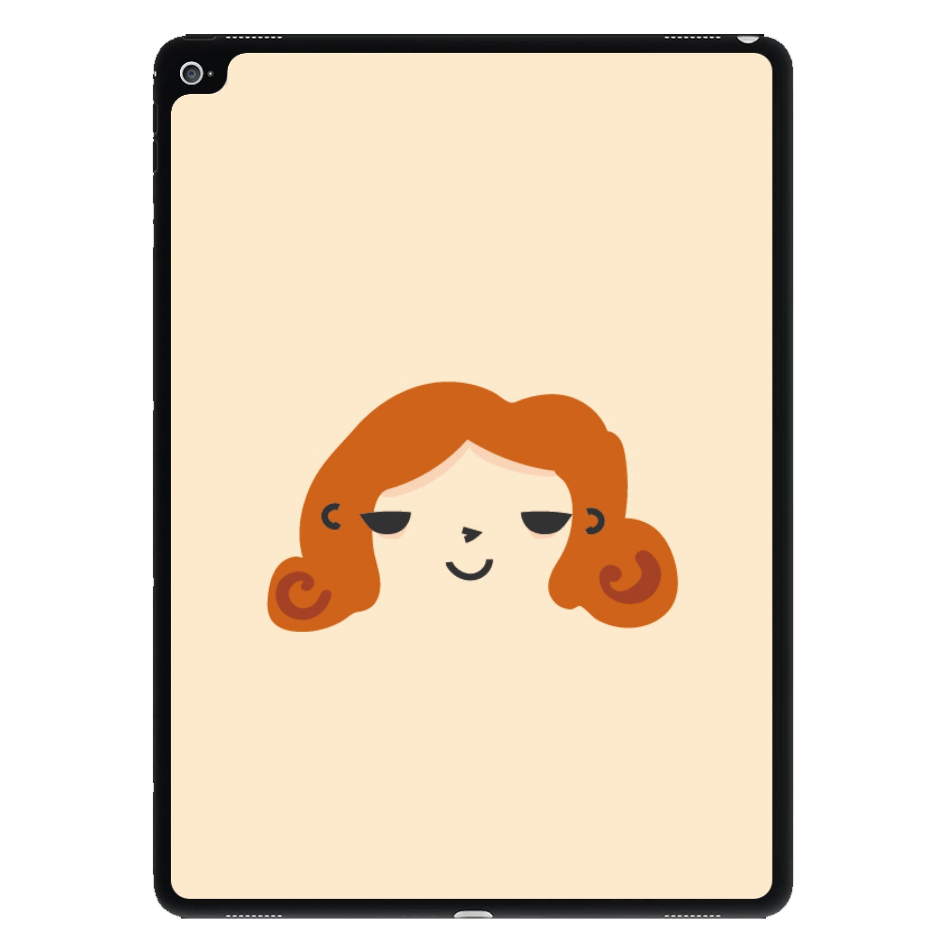 Black widow animated iPad Case