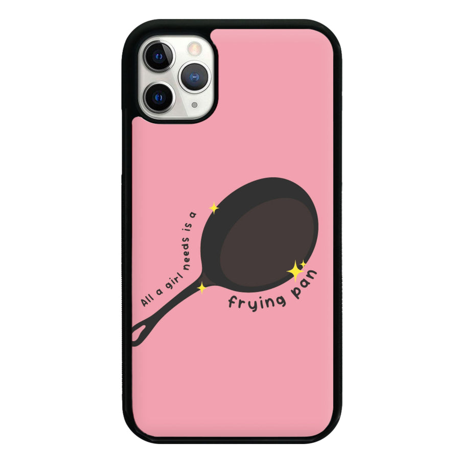 All A Girl Needs Is A Frying Pan - Tangled Phone Case