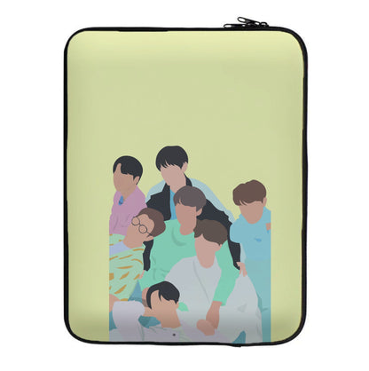 Band Members Of K-Pop Band Laptop Sleeve