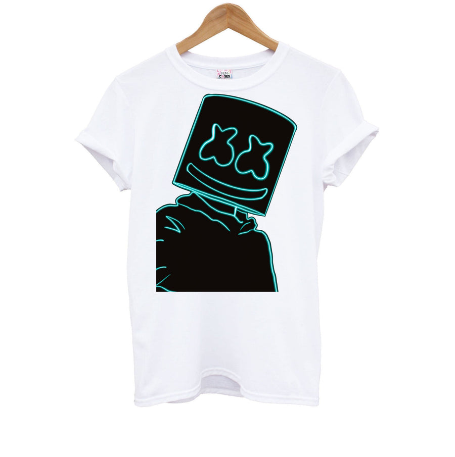 Black Marshmello Neon Kids T-Shirt