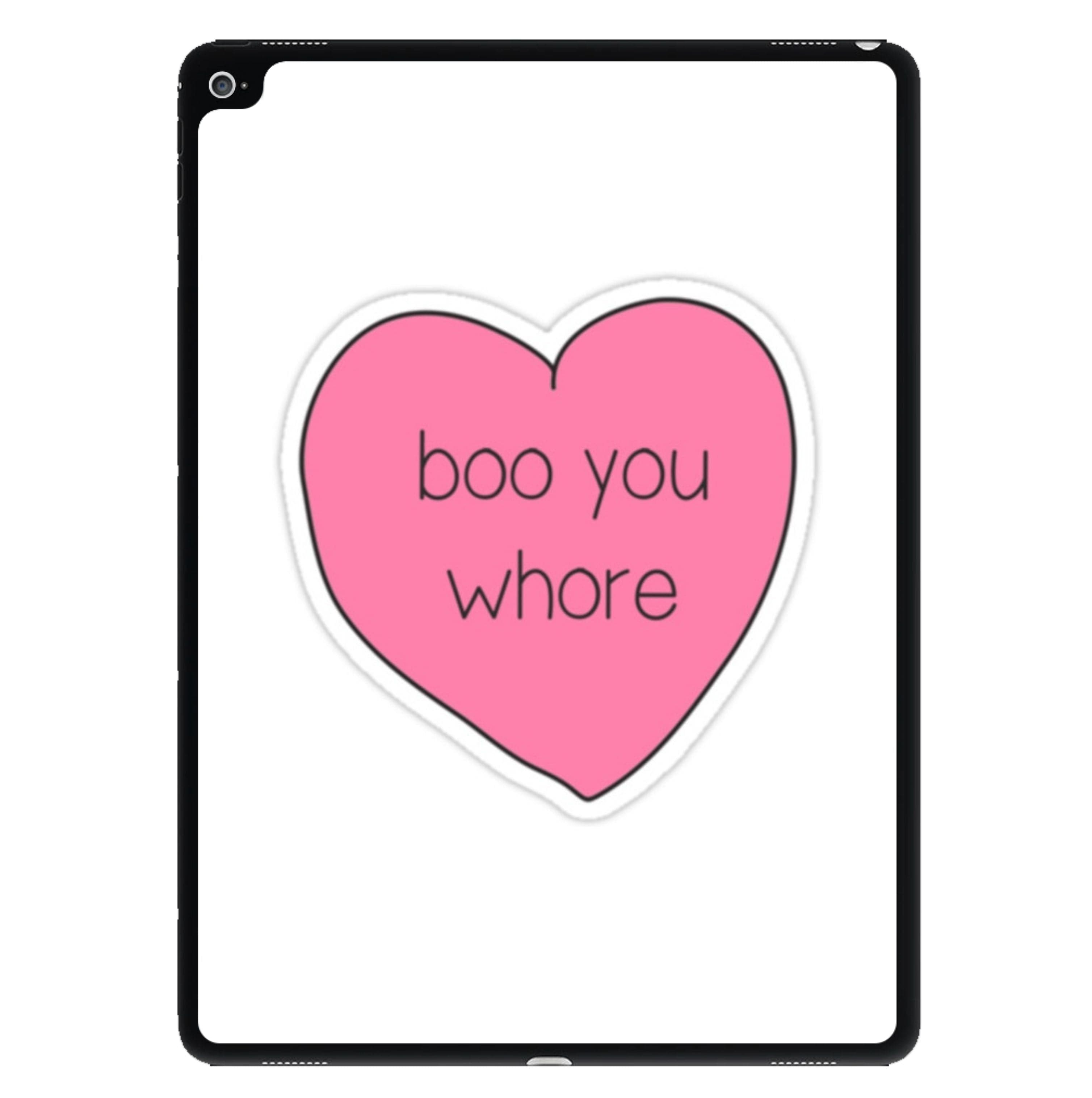 Boo You Whore - Heart iPad Case