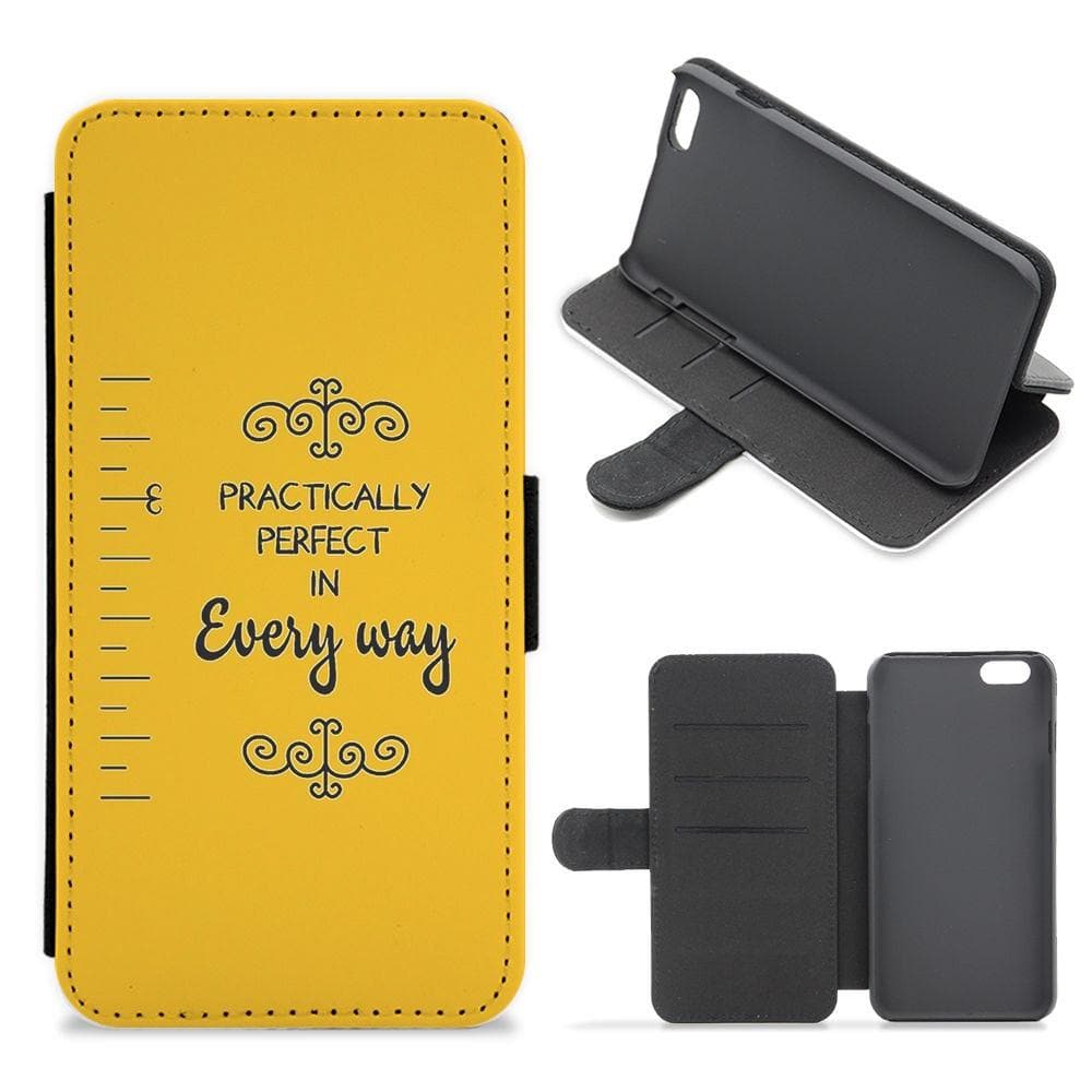 Practically Perfect - Mary Poppins Flip Wallet Phone Case - Fun Cases