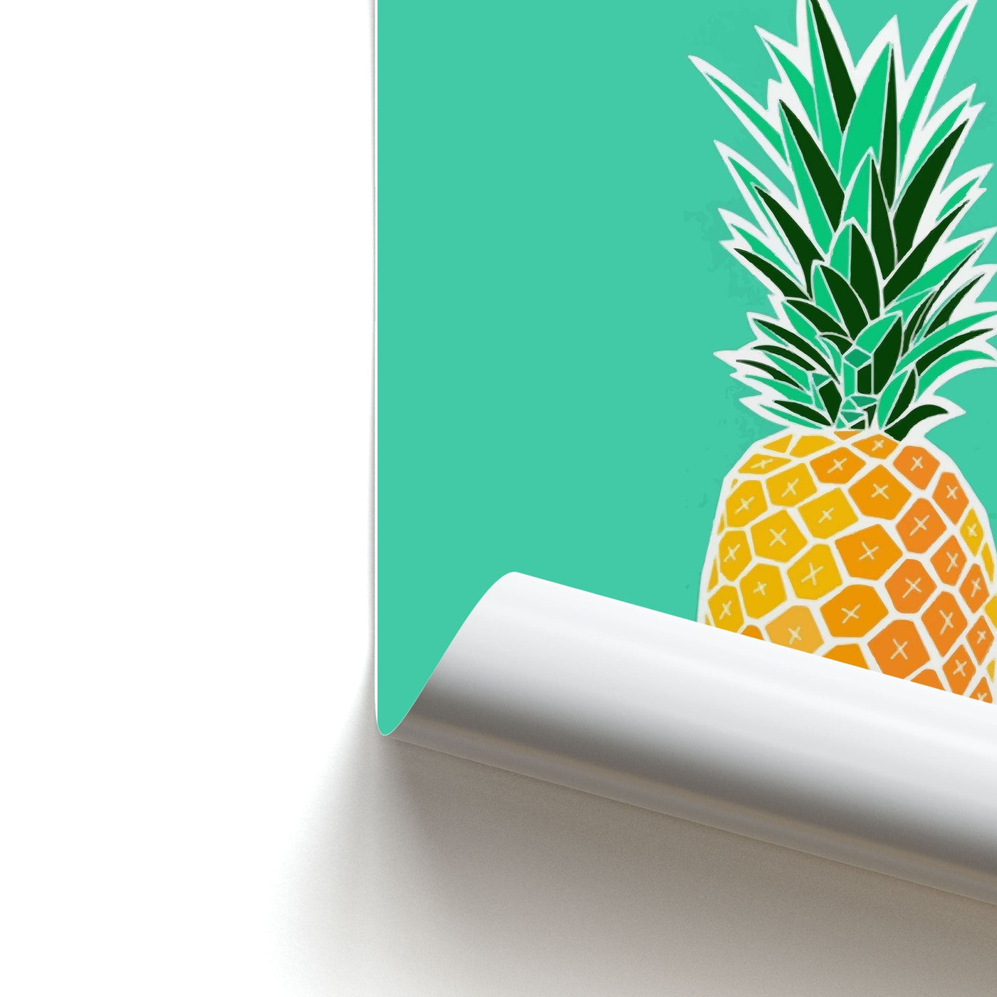 Cartoon Pineapple Poster