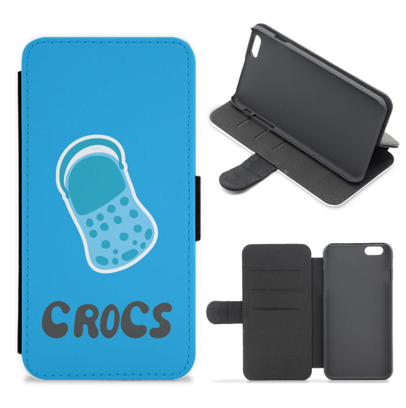 Blue - Crocs Flip / Wallet Phone Case