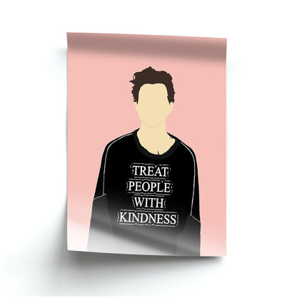 Pink Harry Faceless Cartoon Poster