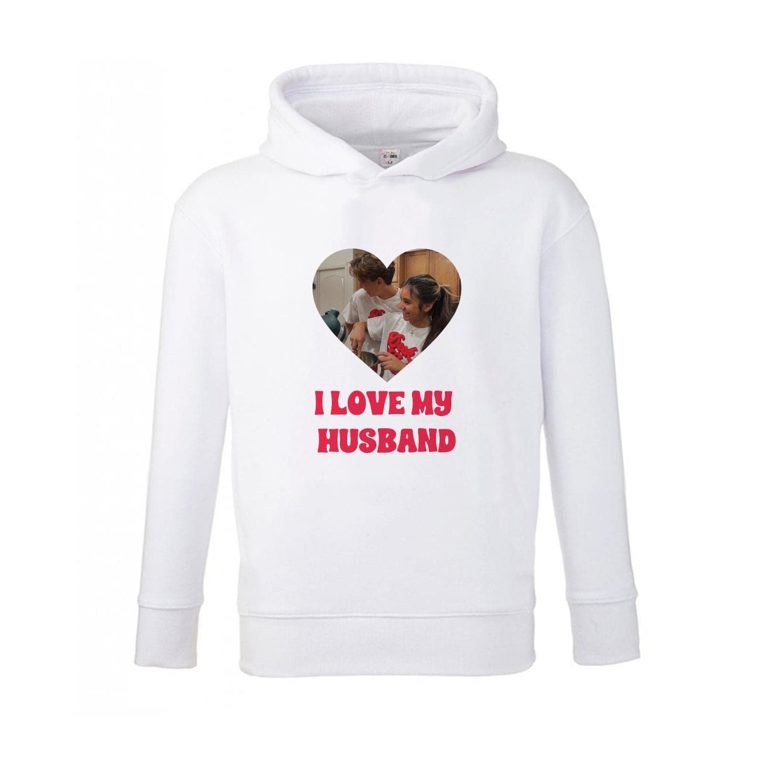 I Love My Husband - Personalised Couples Kids Hoodie