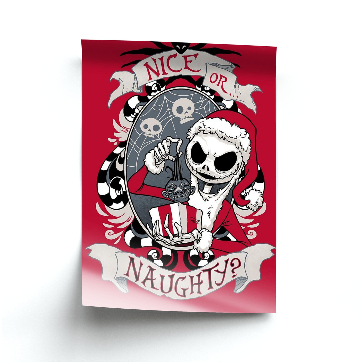 Nice Or Naughty - A Nightmare Before Christmas Poster