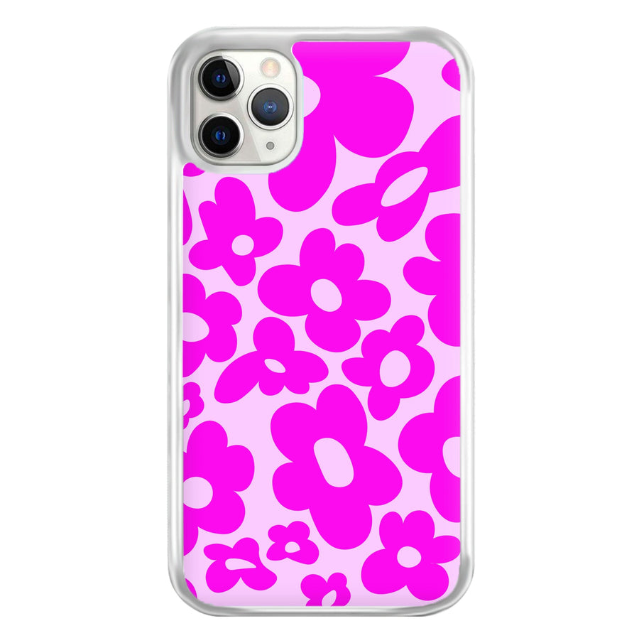 Pink Flowers - Trippy Patterns Phone Case