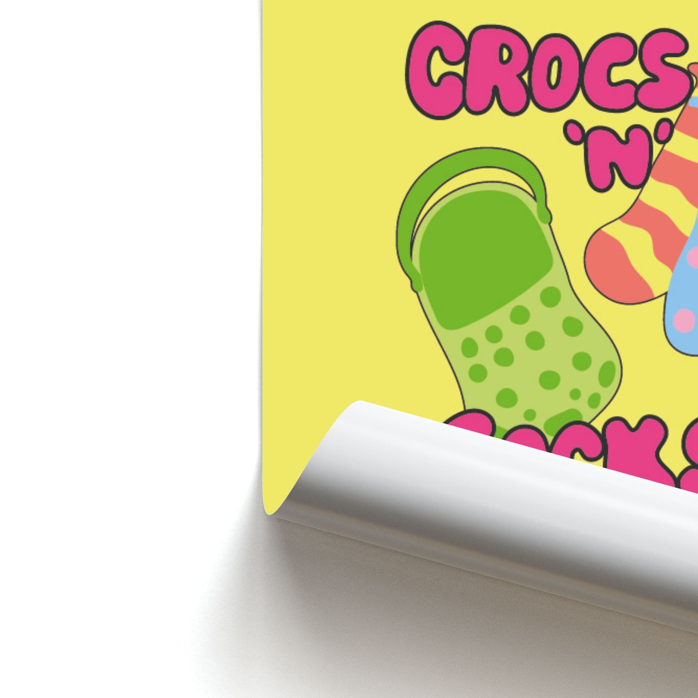 Crocs And Socks - Crocs Poster
