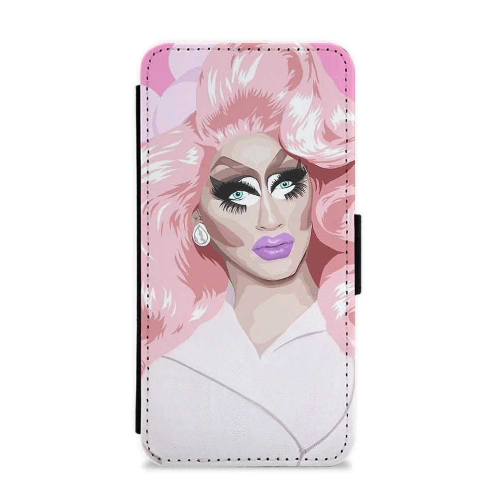 Pink Trixie Mattel RuPaul's Drag Race Flip Wallet Phone Case - Fun Cases