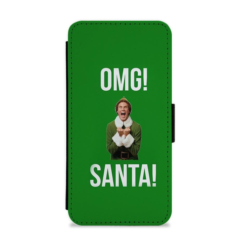 OMG SANTA! - Buddy The Elf Flip / Wallet Phone Case - Fun Cases