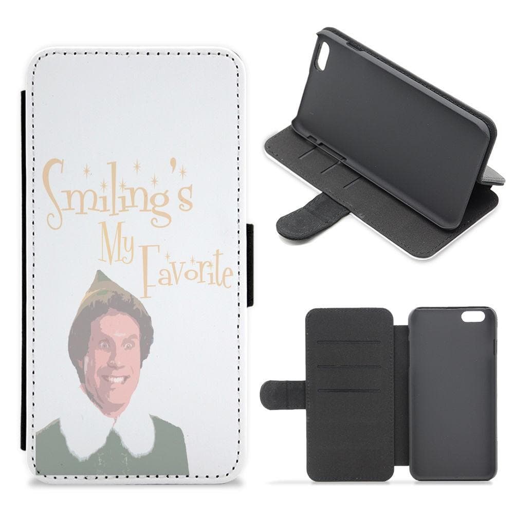 Smiling's My Favourite - Buddy The Elf Flip / Wallet Phone Case - Fun Cases