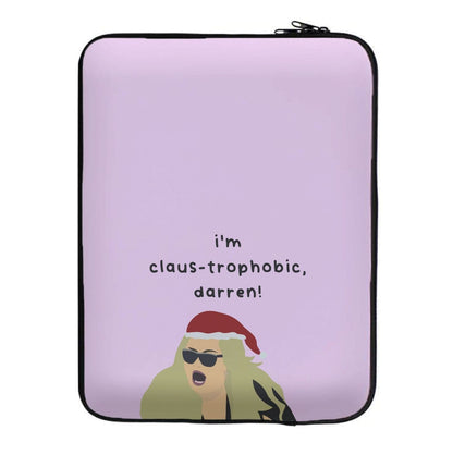 I'm Claus-trophobic Darren - Christmas Laptop Sleeve