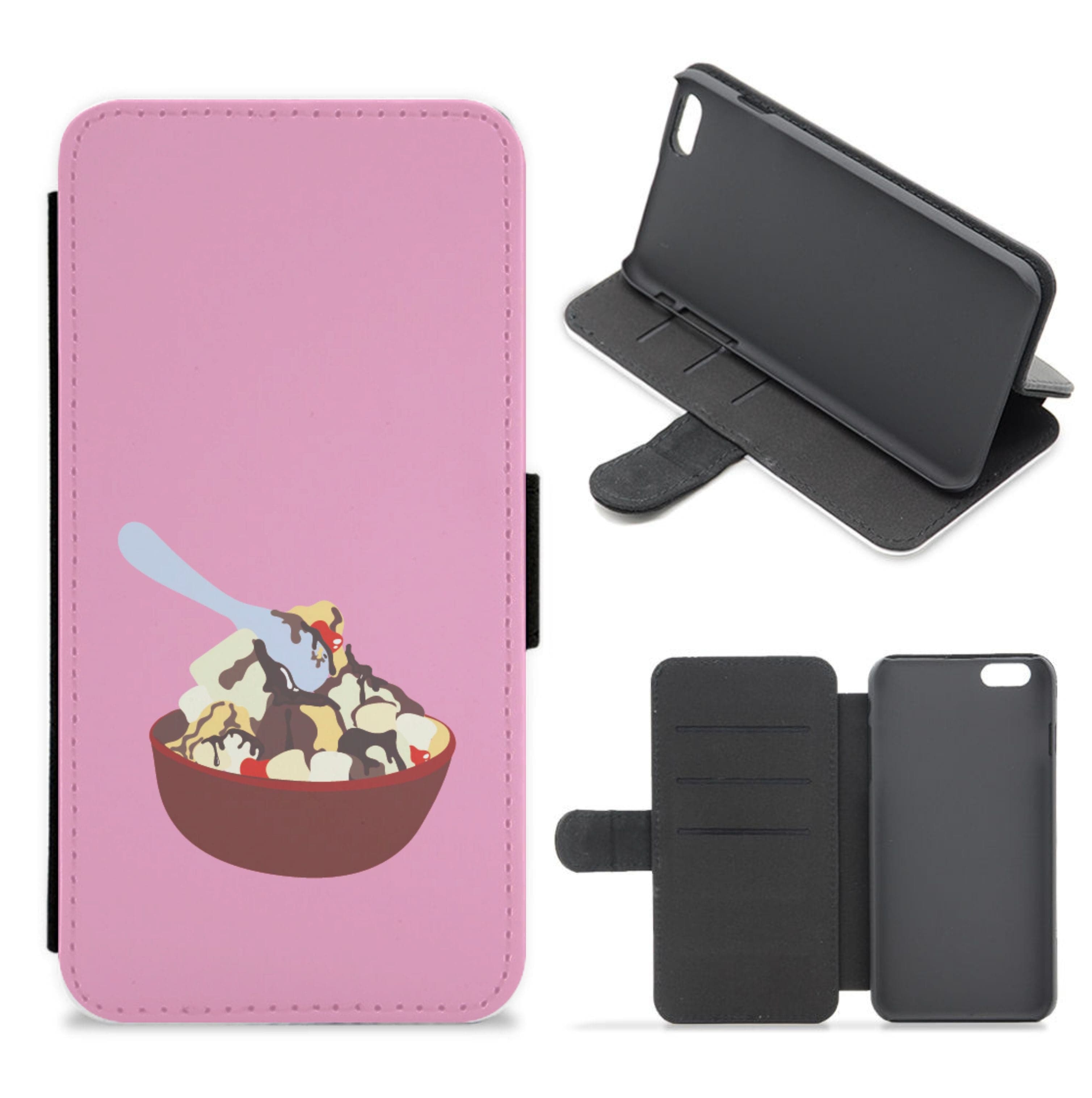 Bowl Of Ice Cream Flip / Wallet Phone Case