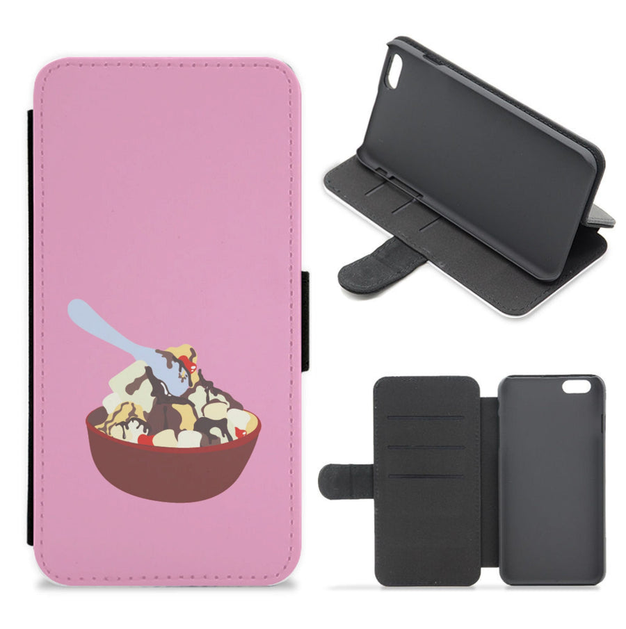 Bowl Of Ice Cream - Home Alone Flip / Wallet Phone Case