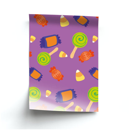 Candy Pattern - Halloween Poster