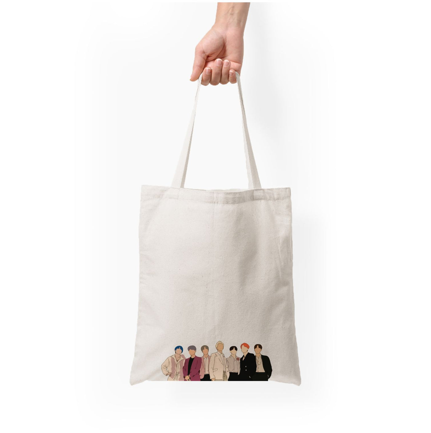 Faceless BTS Band Tote Bag