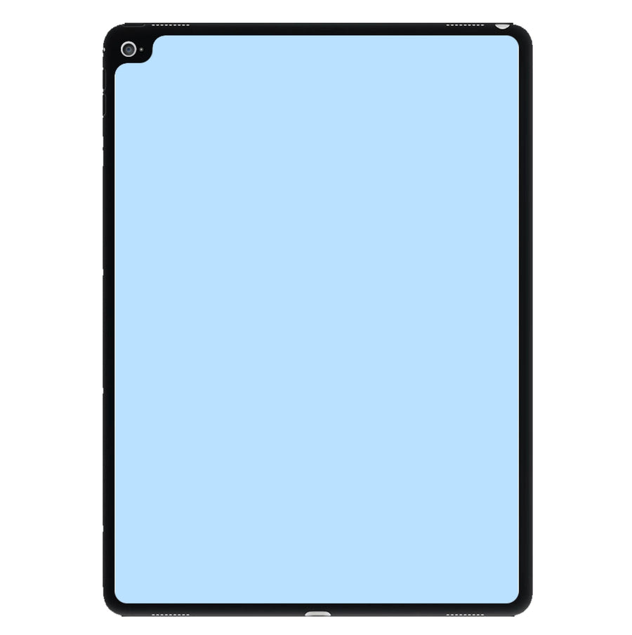 Back To Casics - Pretty Pastels - Plain Blue iPad Case