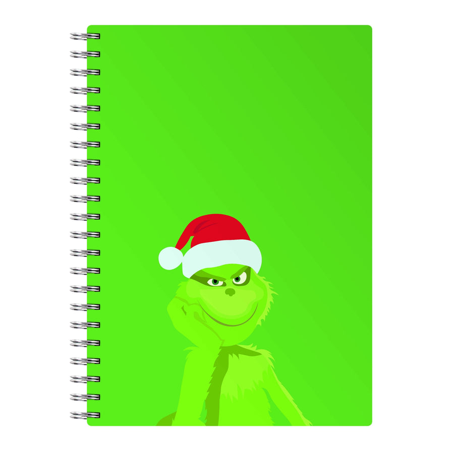 Christmas Hat - Grinch Notebook