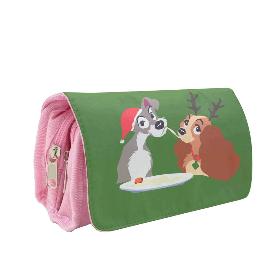 Christmas Lady And The Tramp Pencil Case