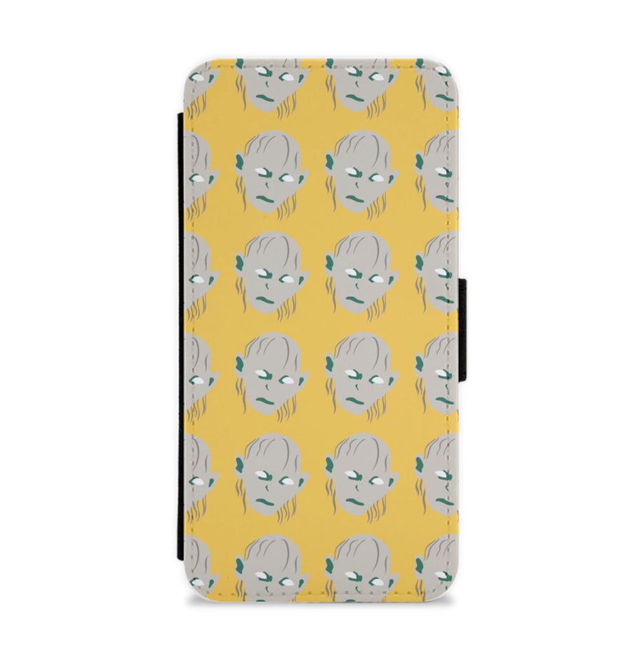 Gollum Pattern - Lord Of The Rings Flip / Wallet Phone Case
