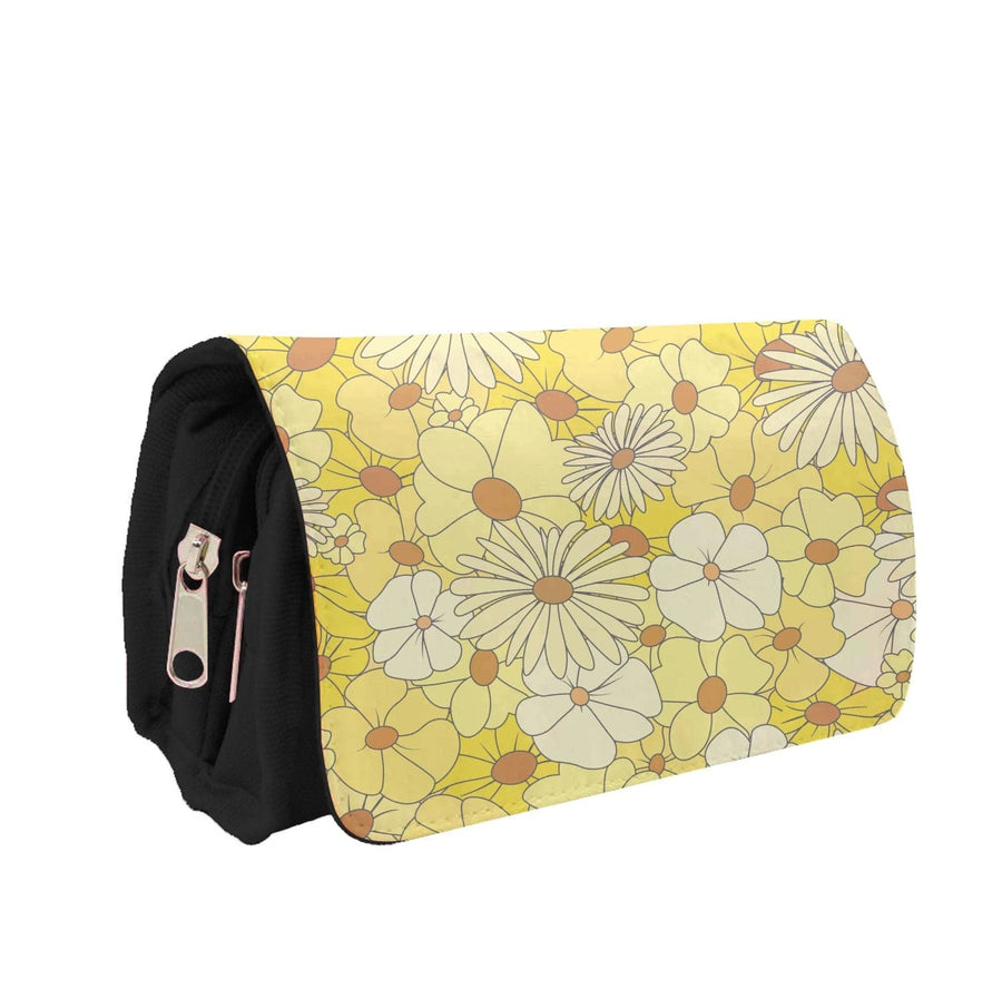 Yellow Flower Pattern - Mothers Day Pencil Case
