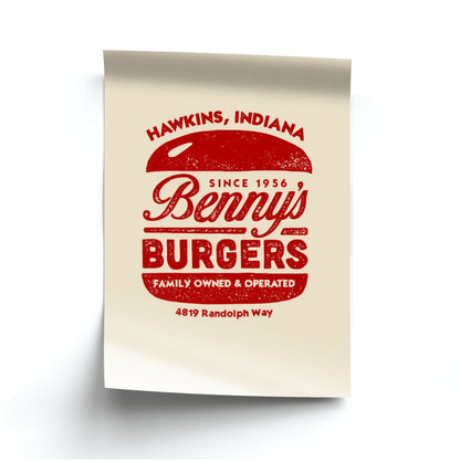 Benny's Burgers Poster