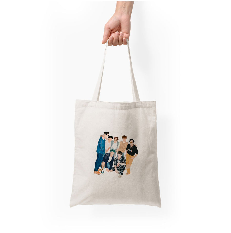 Casual BTS Band Tote Bag