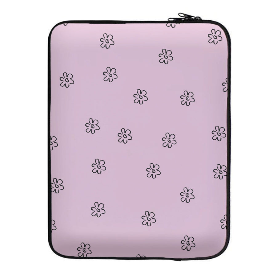 Detail Flower Pattern - Pink Laptop Sleeve