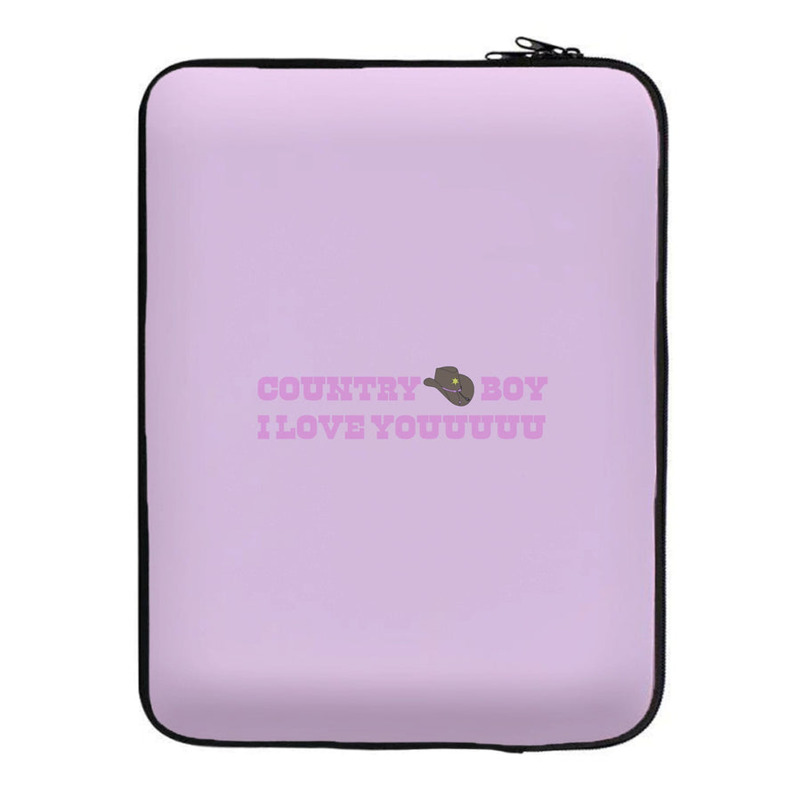 Country Boy I Love You - Memes Laptop Sleeve