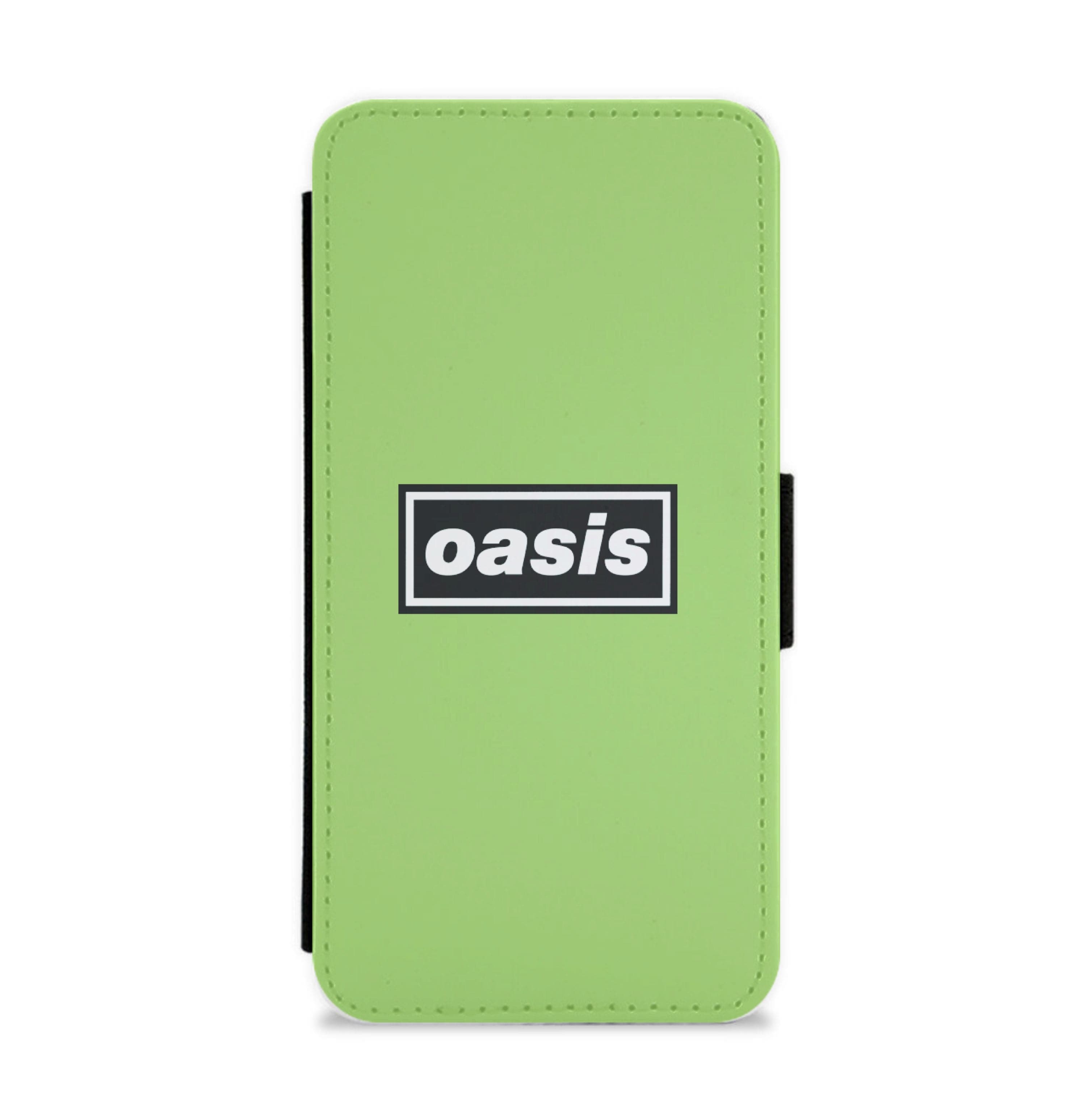 Band Name Green Flip / Wallet Phone Case