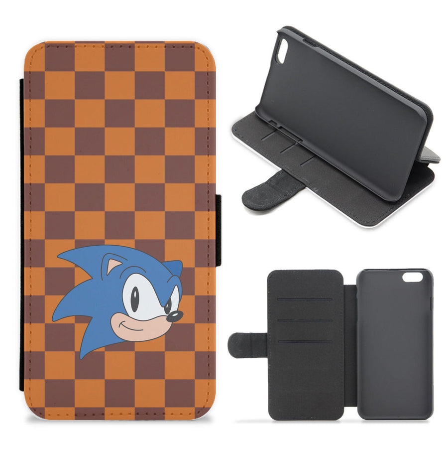 Checkered Sonic - Sonic Flip / Wallet Phone Case