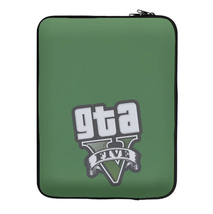 Green Five - Video Game Laptop Sleeve