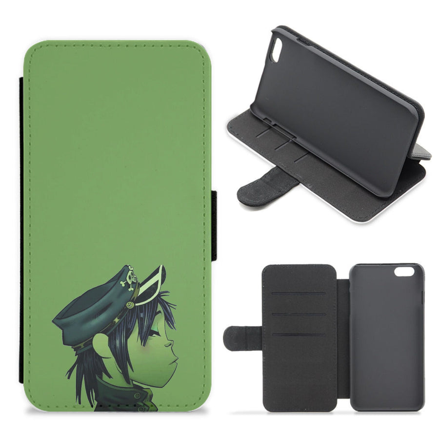 Green 2d - Gorillaz Flip / Wallet Phone Case