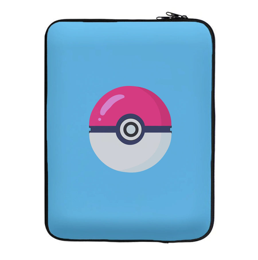 Pokemon ball - blue Laptop Sleeve